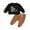 Black Brown, variant on Bagilaanoe 2PCS Toddler Baby Boy Long Pants Set Letter Print Long Sleeve Sweatshirt Pullover Tops + Drawstring Sweatpants 6M 12M 18M 24M 3T Kids Casual Sweatsuits