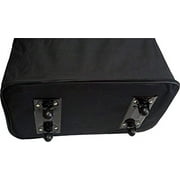 30 Rolling Wheeled Duffle Bag Spinner Suitcase Luggage Expandable (30 Inch, Black)