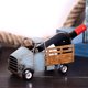 thumbnail image 2 of TOOARTS Estante para vinos de camionetas Decoración de estantes para vinos Artesanía Tooarts Escultura de hierro, 2 of 6