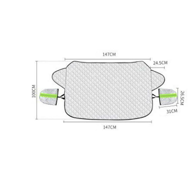 Vwrxbz Magnetic Car Windshield Snow Cover Car Snow Shield Frost Protector for Winter with Storage Bag