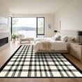thumbnail image 3 of ODIKA 3'x5' Machine Washable Non-Slip Area Rug, Geometric Black High Traffic Rug, White, 1099346, 3 of 7