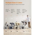 thumbnail image 6 of ZHOUB Cat Tree, 33.1-Inch Cat Tower, L, Cat Condo for Large Cats up to 16 lb, Large Cat Perch, 2 Cat Caves, Scratching Post, Light Gray-Light Gray-L, 6 of 9