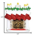 thumbnail image 5 of Personalized Family of 5 Ornament 2024 Red Christmas Stockings with Name 1 Count -Ornaments by Elves, 5 of 10