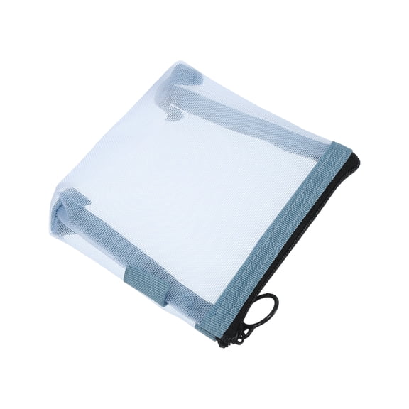 1 Pc Bolsa de Cosméticos Conveniente para Mujeres para Viajes de Camping, Negocios y Gimnasio, Malla de Nylon Azul-S