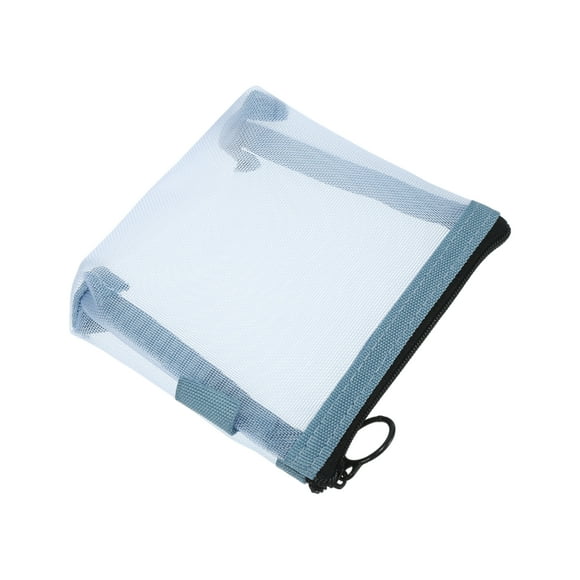 1 Pc Bolsa de Cosméticos Conveniente para Mujeres para Viajes de Camping, Negocios y Gimnasio, Malla de Nylon Azul-S