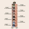 thumbnail image 2 of 12-Tier Shoe Storage Rack, Compact Narrow Shoe Cabinet Organizer for Home, Bedroom, Entryway, Closet - W-12016, 2 of 5