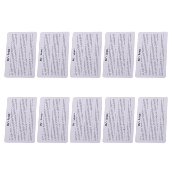 JUNTEX UV Light Lamp Life Test Paper Reptile Terrarium UVB Test Card 10 Pieces/set