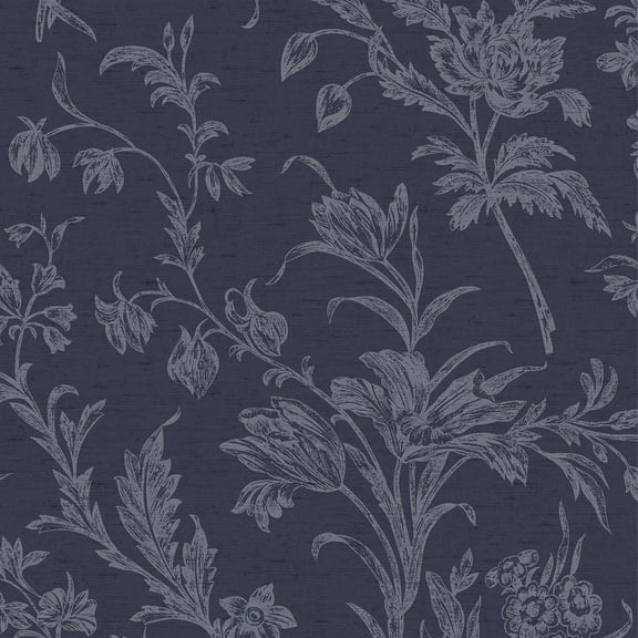 Laura Ashley Lloyd Midnight Seaspray Wallpaper