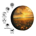 thumbnail image 4 of Rateoe Sunflower Sunset Rainfall Pattern Tire Cover Wheel Protectors Weatherproof Wheel Covers Universal Fit for Trailer Rv SUV Truck Camper Travel Trailers Accessories-15 inch, 4 of 6