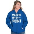 thumbnail image 4 of Making My Point Bow Hunting Season Zip Up Hoodie Men's Women's Brisco Brands X, 4 of 6