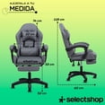 thumbnail image 4 of Silla Gamer Reclinable con Reposa Pies Silla Gaming Ergonómica Ajustable, 4 of 6