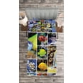 thumbnail image 3 of Ambesonne Tropical Quilted Bedspread Set 2 Pcs, Collage of Underwater, Twin Size, Yellow Blue, 3 of 3