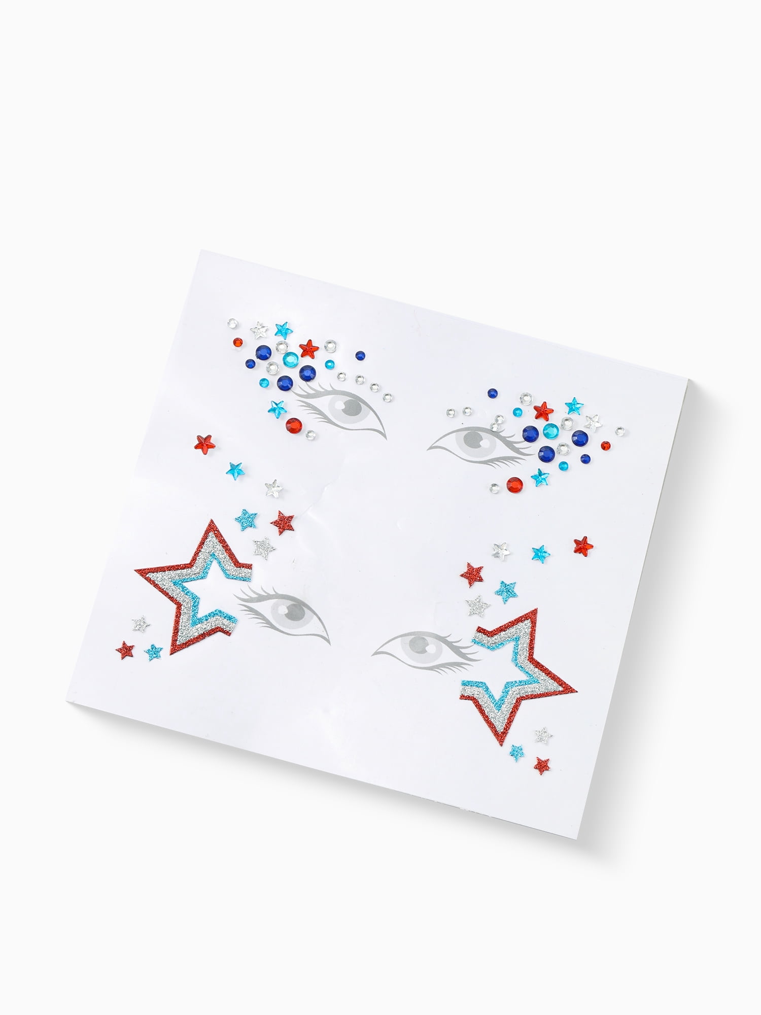 Way to Celebrate Americana Starry Face and Hair Gem Set