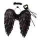 thumbnail image 4 of Diadema de alas de ángel Yinane para cosplay Negro 55cmx55cm, 4 of 8