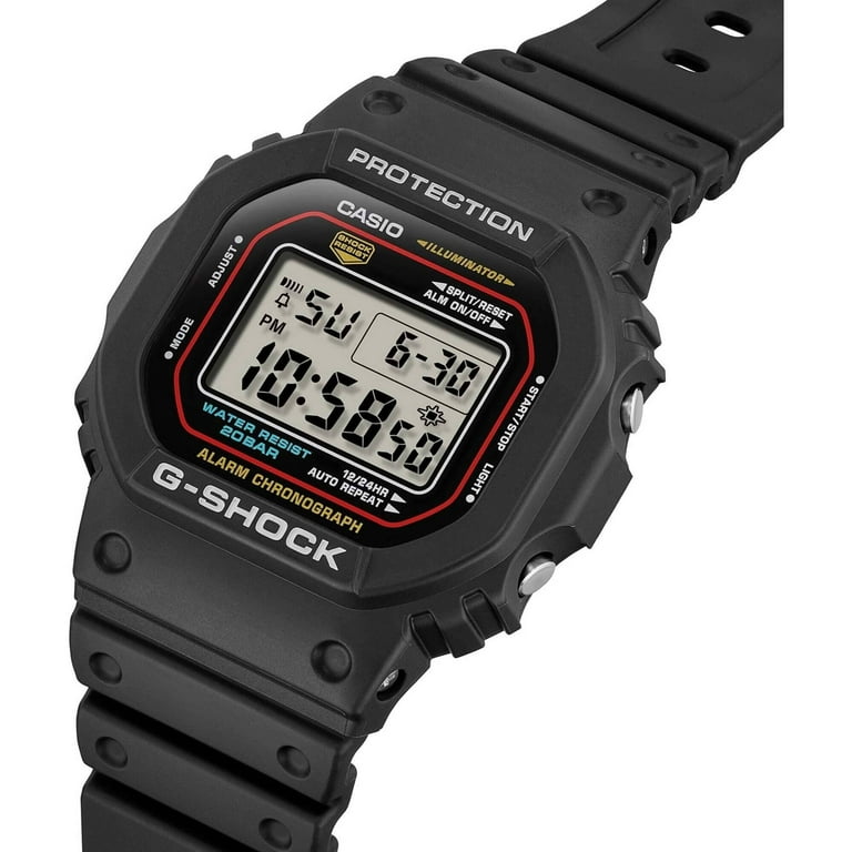 Casio DW5600RL-1 Men's G-Shock Black Resin Strap Digital Casio DW5600RL-1 Men's G-Shock Black Resin Strap Digital
