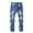 style-01 Blue, variant on Boys Jeans Baggy Boys' Stretch Skinny Fit Denim Jean, Zipper Fly & Button Closure Size 13 (Brown,13 Years)