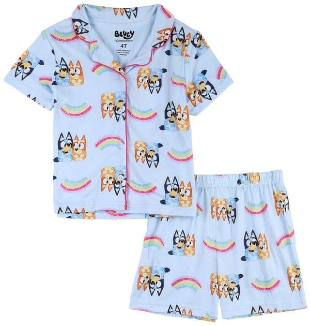 Character Toddler Top and Shorts Pajama Coat Set, 2-Pieces, Sizes 2T-5T