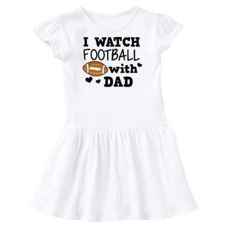 

Inktastic I Watch Football with My Dad Gift Toddler Girl Dress