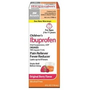 Actavis Children's Pain Reliever/Fever Reducer Ibuprofen, Original Berry Flavor, 4 Ounce