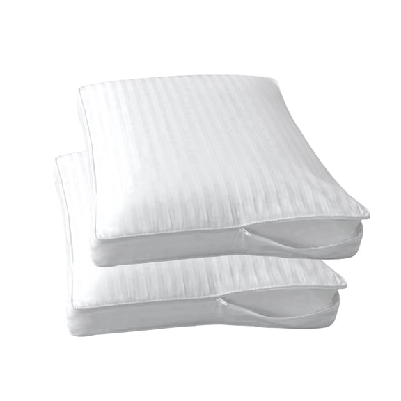 STONECREST Gusseted Pillow Protector, Bed Pillow Cover  (Cotton Strpie, Pair STD)