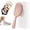 Pink, variant on Peel Brush, Peel Hair Brush, Self-Cleaning Hair Brush with Peel-Off Liner, Easy Clean Design, Gentle Scalp Massage, Curved Vented Detangler Brush, Lightweight Ergonomic Handle (Purple)