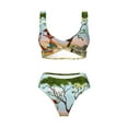 thumbnail image 4 of Rocae African Women for Bikini Set for Women Two Piece Sexy High Swimsuits Split Crossover Bikini Large, 4 of 9