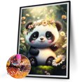 thumbnail image 2 of Pintura de diamante 5D DIY completo redondo taladro Panda Kit decoración del hogar arte artesanal Hugtrwg Para estrenar, 2 of 9