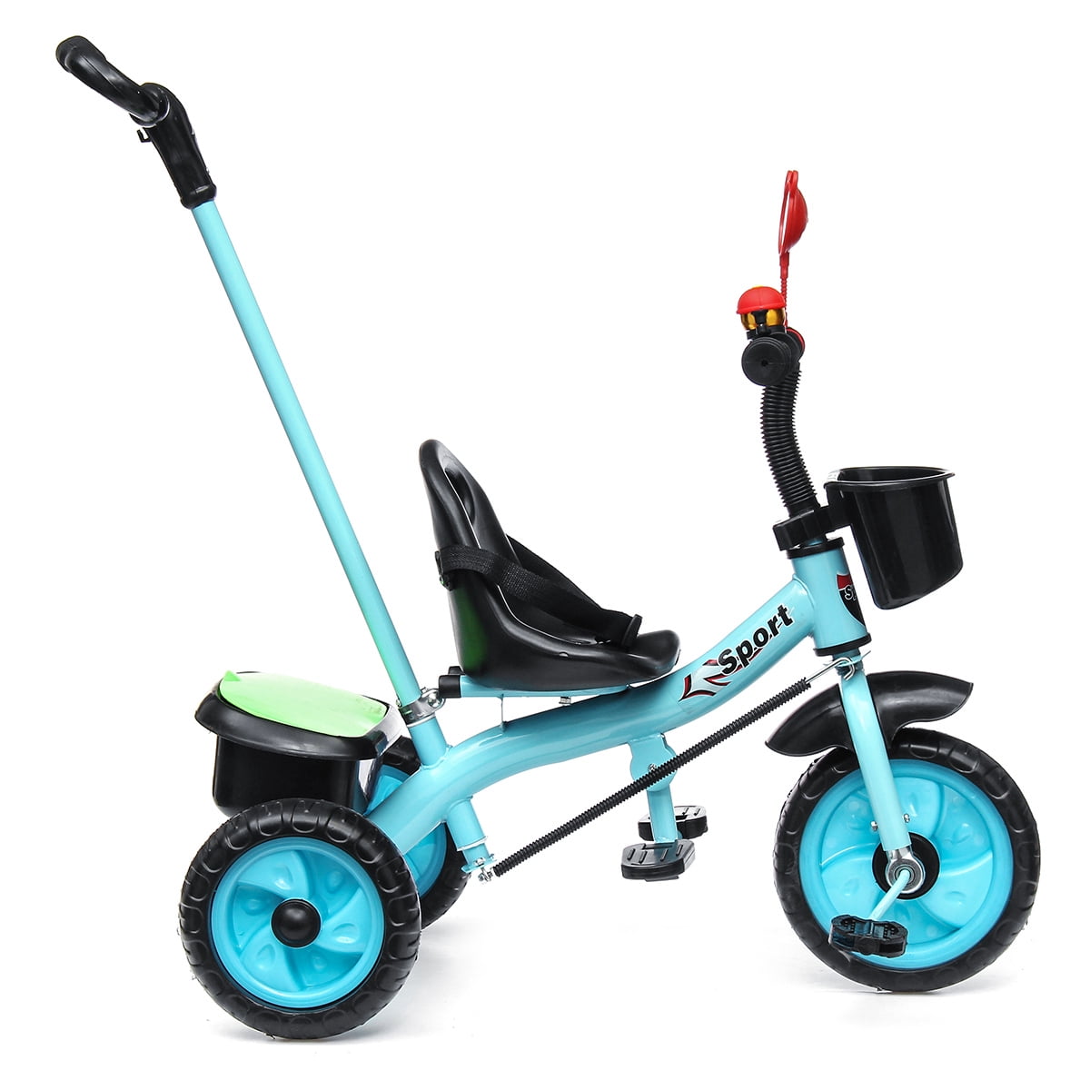 blue toddler bike