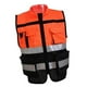 thumbnail image 4 of Chaleco reflectante de seguridad con bolsillo para construcción de advertencia de tráfico Cola  Chaleco reflectante de seguridad, 4 of 8