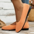thumbnail image 2 of Mostsola Flats for Women Slip on Ballet Flats Shoes Business Casual Knitted Mesh Dress Shoes, 2 of 9