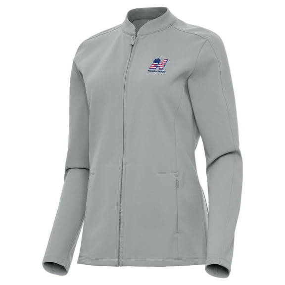 Women's Antigua Gray William Byron Regard Full-Zip Jacket