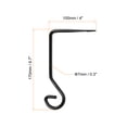 thumbnail image 2 of Uxcell 6.7" Hanging Plant Hook, Hanging Plant Bracket Straight Hanger Hook, Black 2 Set, 2 of 5
