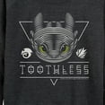 thumbnail image 3 of How to Train Your Dragon - Toothless Line Art - Women's Lightweight French Terry Long Sleeve Shirt, 3 of 5