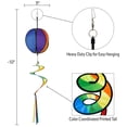 thumbnail image 4 of In the Breeze 2489 — 11-inch Rainbow Panel Hanging Ball Spinner — Colorful Wind Spinner for Yards and Gardens, 4 of 4