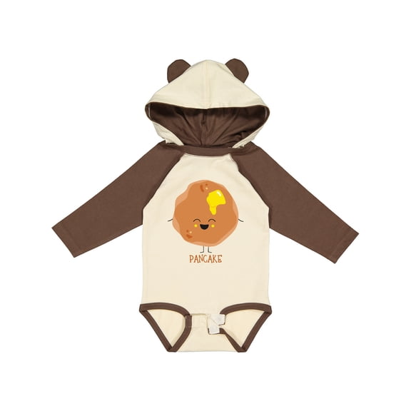 Inktastic Cute Kawaii Pancake Boys or Girls Long Sleeve Baby Bodysuit