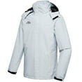 thumbnail image 3 of ELLSWOS-SPORTS Men's Waterproof Jacket Rain Coat with Hood Outdoor Lightweight Hiking Jacket Light Gray M, 3 of 7