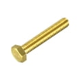 thumbnail image 1 of Unique Bargains Brass Hex Bolts, 5/16-18x1-3/4' 1 Pack Fully Thread Grade 4.8 Machine Screws, 1 of 4