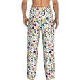 thumbnail image 2 of Bixox Men's Colorful Spots Patterned Pajama Pants with Pockets Lounge Clothes for Home, 2 of 5