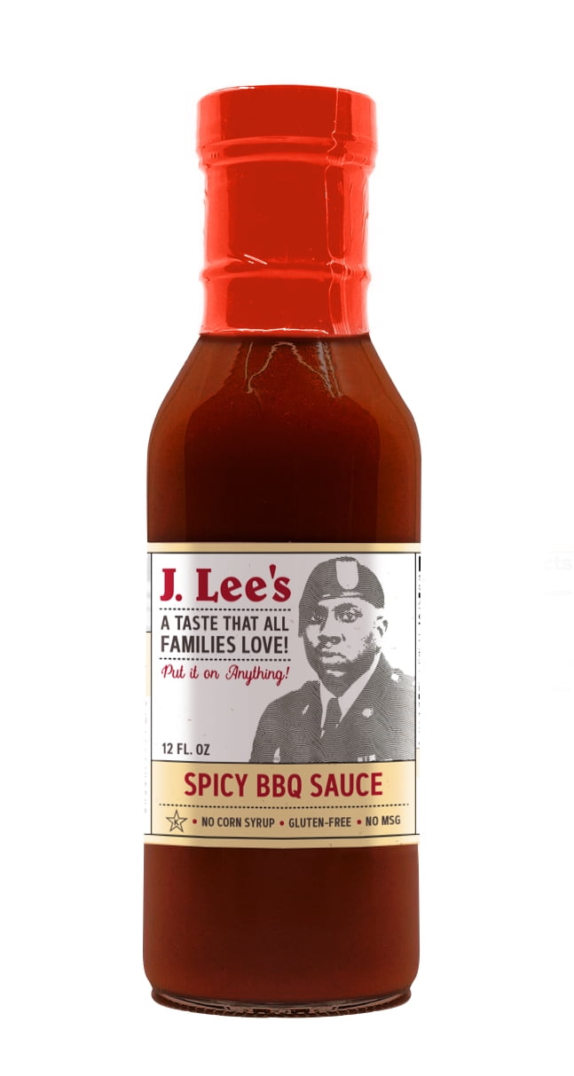 J. Lee's Gluten-Free Spicy Gourmet Barbecue Sauce, 12 Fl Oz