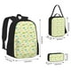 thumbnail image 2 of Easygdp Armadillo Floral Mochila para Niños y Niñas con Set de Caja de Almuerzo y Estuche para Lápices 3 en 1, Mochila Escolar Estampada para Adolescentes, 2 of 7