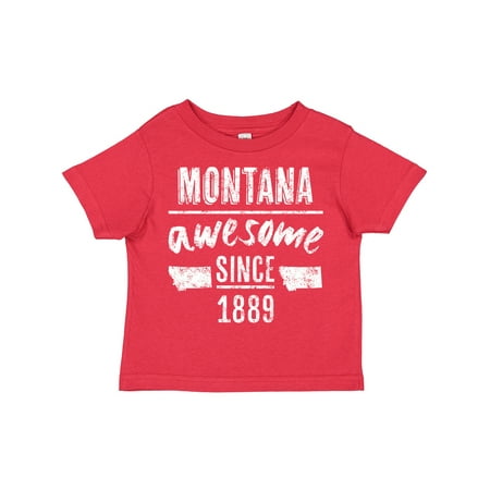 

Inktastic Montana Awesome Since 1889 Gift Toddler Boy or Toddler Girl T-Shirt