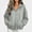 Gray, variant on DJDLJWCJ Zip Up Hoodie Women Lightweight Hooded Sweatshirts Loose Fit Solid Color Long Sleeve Hooded Jacket Beige Size S
