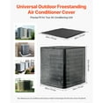 thumbnail image 2 of KFFKFF Air Conditioner Cover, 28 x 28 x 32 inch Protective Cover for AC Units, Dual-Layer Design, Removable Canopy, Waterproof Polyester, Universal Outdoor HVAC Shield, Black, 2 of 8