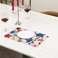 thumbnail image 4 of GFHFHITJ 4th Of July Star Placemat Heat Resistants Polyester Table Mat Patriotic Americans Flag Theme Kitchen Dining Decor Singles, 4 of 6