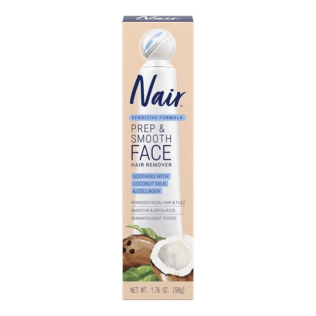 Crema depiladora Nair prep & Smooth con leche de coco y colágeno 50 g