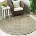 thumbnail image 2 of SAFAVIEH Heritage Braiden Oriental Area Rug, Green/Ivory, 6' x 6' Round, 2 of 7