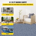 thumbnail image 5 of VEVOR Gray Marine Carpet 6x18' Boat Carpet Roll Cutpile In/Outdoor Patio Area Rug Deck, 5 of 9