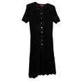 thumbnail image 1 of Altuzarra Robe Cardigan à Manches Courtes Noire pour Femmes - m, 1 of 2