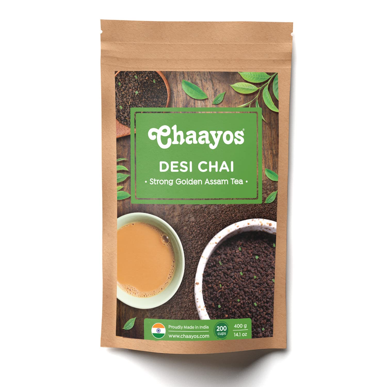 Chaayos Tea Gold Strong Golden Assam Tea Desi Chai Crop Of 2023