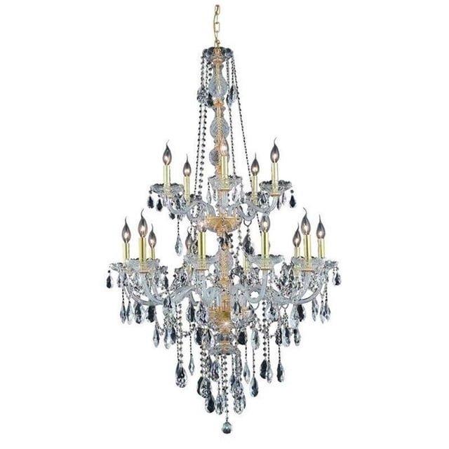 Elegant Lighting Verona 33" 15 Light Royal Crystal Chandelier
